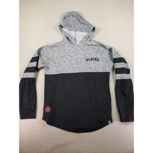 Alaska Hoodie Womens Small Multicolor Casual Long Sleeve Logo Running & Jogging